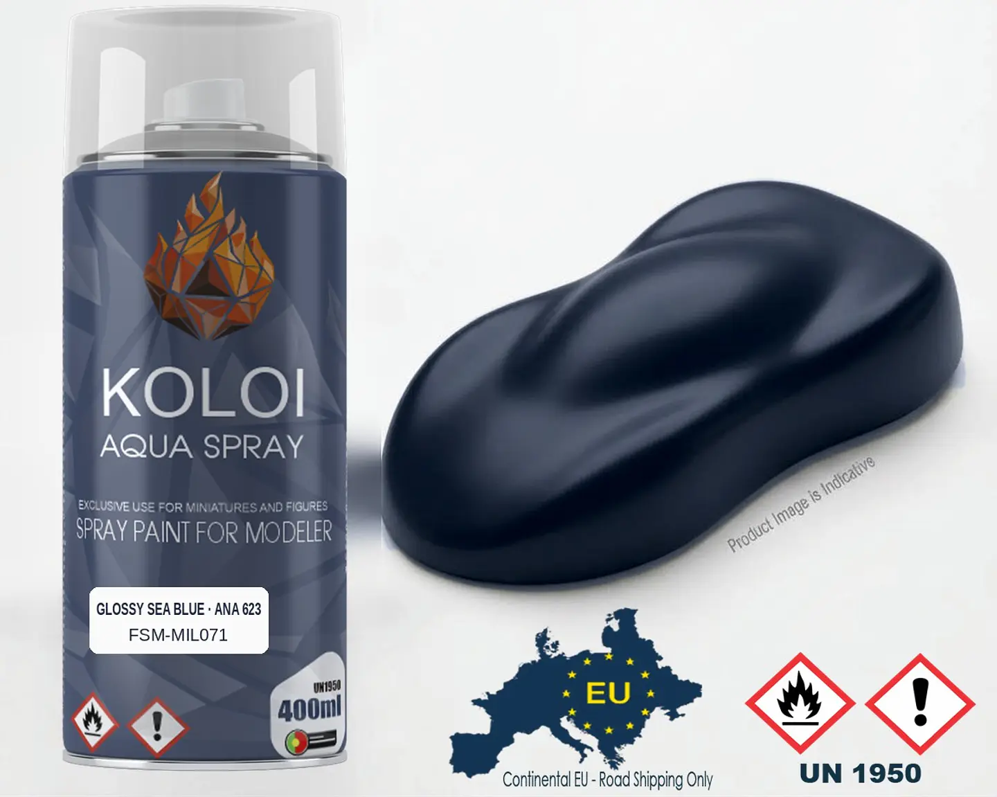 Glossy Sea Blue ANA 623 (FS 15042) – Koloi Aqua Spray 400ml 1
