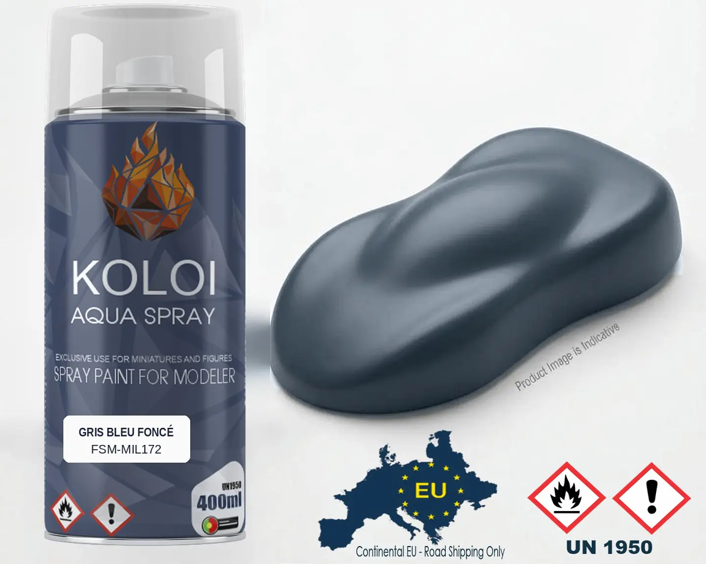 Gris Bleu Foncé (Armée de l'Air 1940) – Koloi Aqua Spray 400ml 1