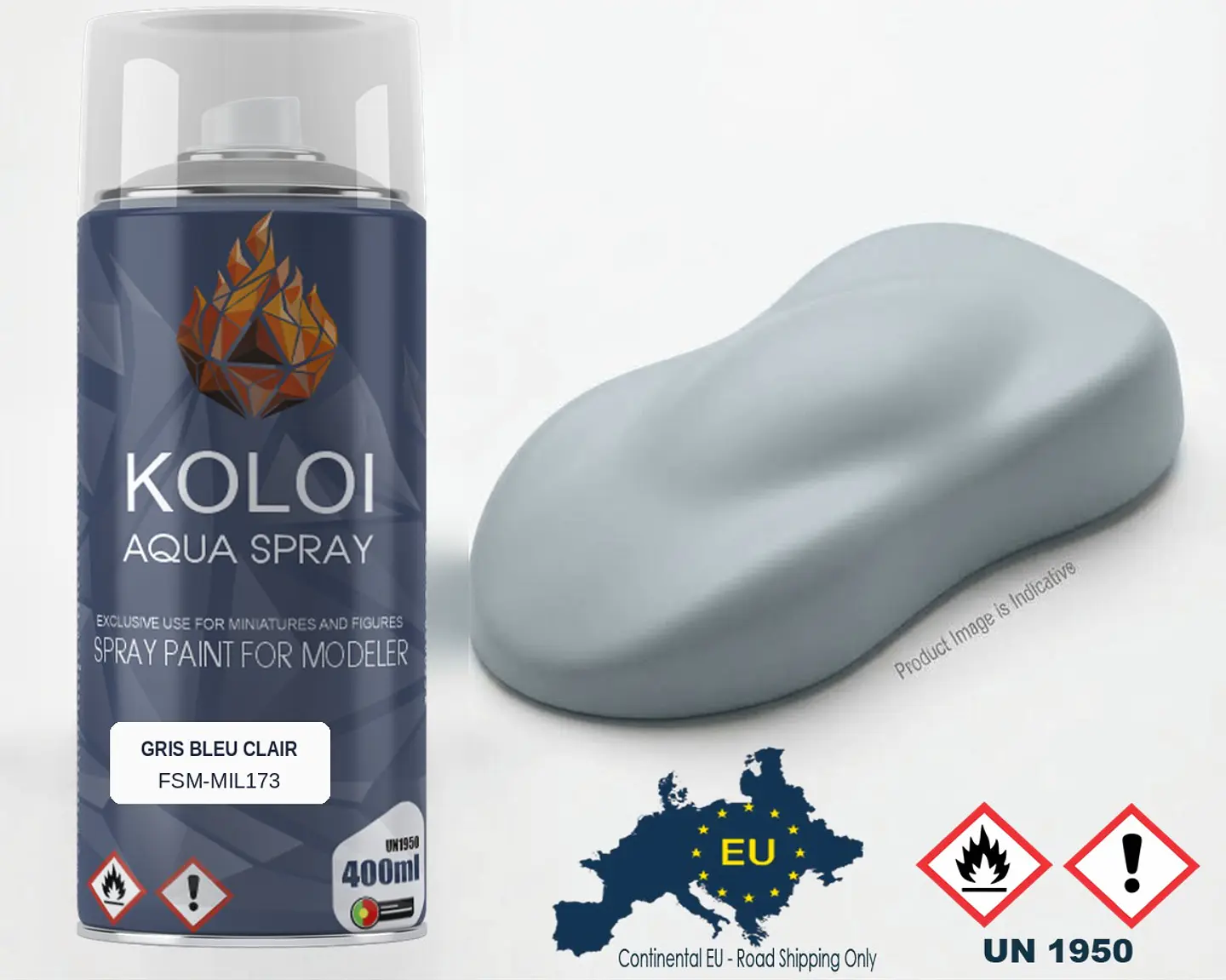 Gris Bleu Clair (Armée de l'Air 1940) – Koloi Aqua Spray 400ml 1