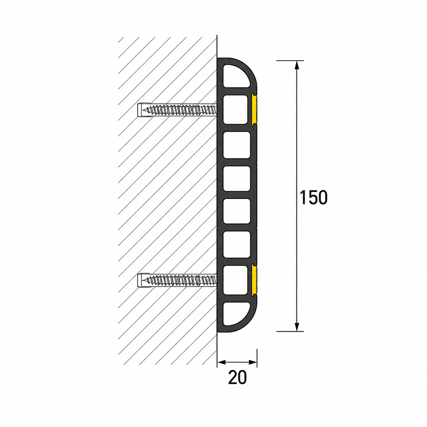 CRG 150 - Perfis de 1M 2