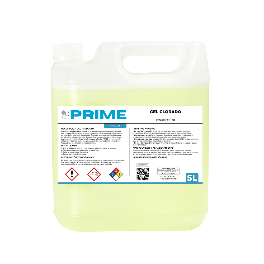 GEL CLORADO - PRIME 5 LT