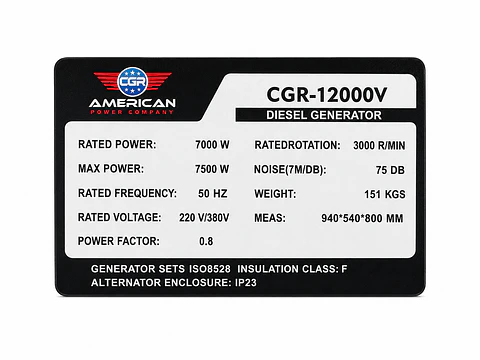 Generador Insonoro 7.5 KVA Diésel