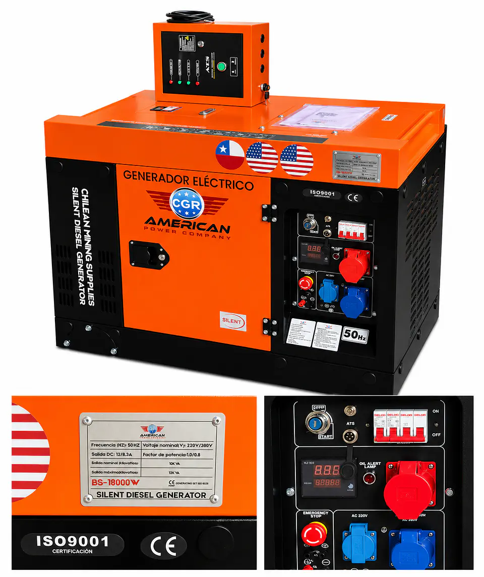 Generador Diesel 12kva insonoro  2