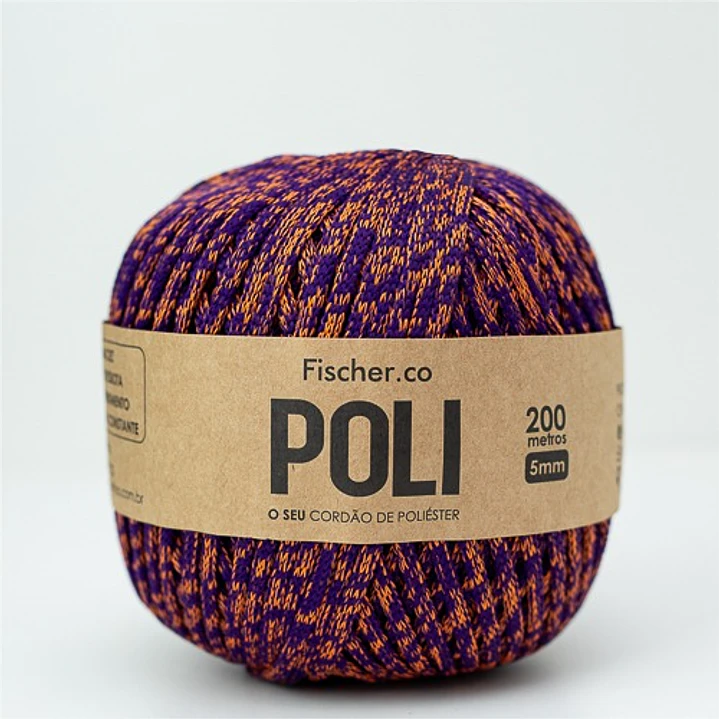 Fio Poli - Fio 100% Poliéster 5mm - 220 metros - Figo - 717 1