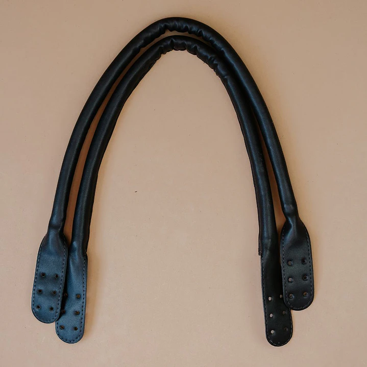 Alça de Ombro Couro sintético ecológico - Fischer Fios - Preto 1