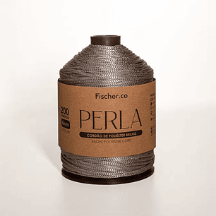  Perla - Cordão de poliéster brilho 200m - Prata