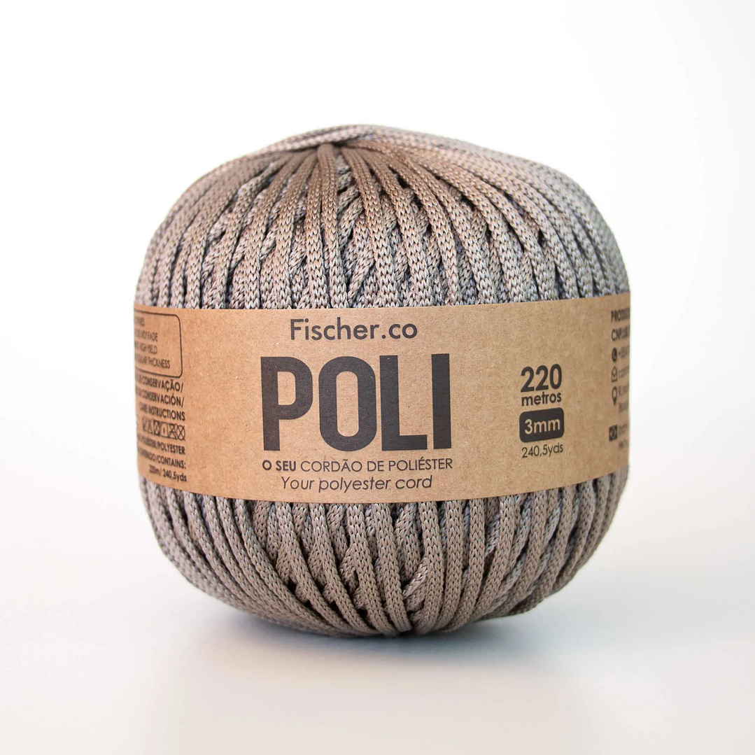  FIO POLI 3MM - 220METROS - Greige 1
