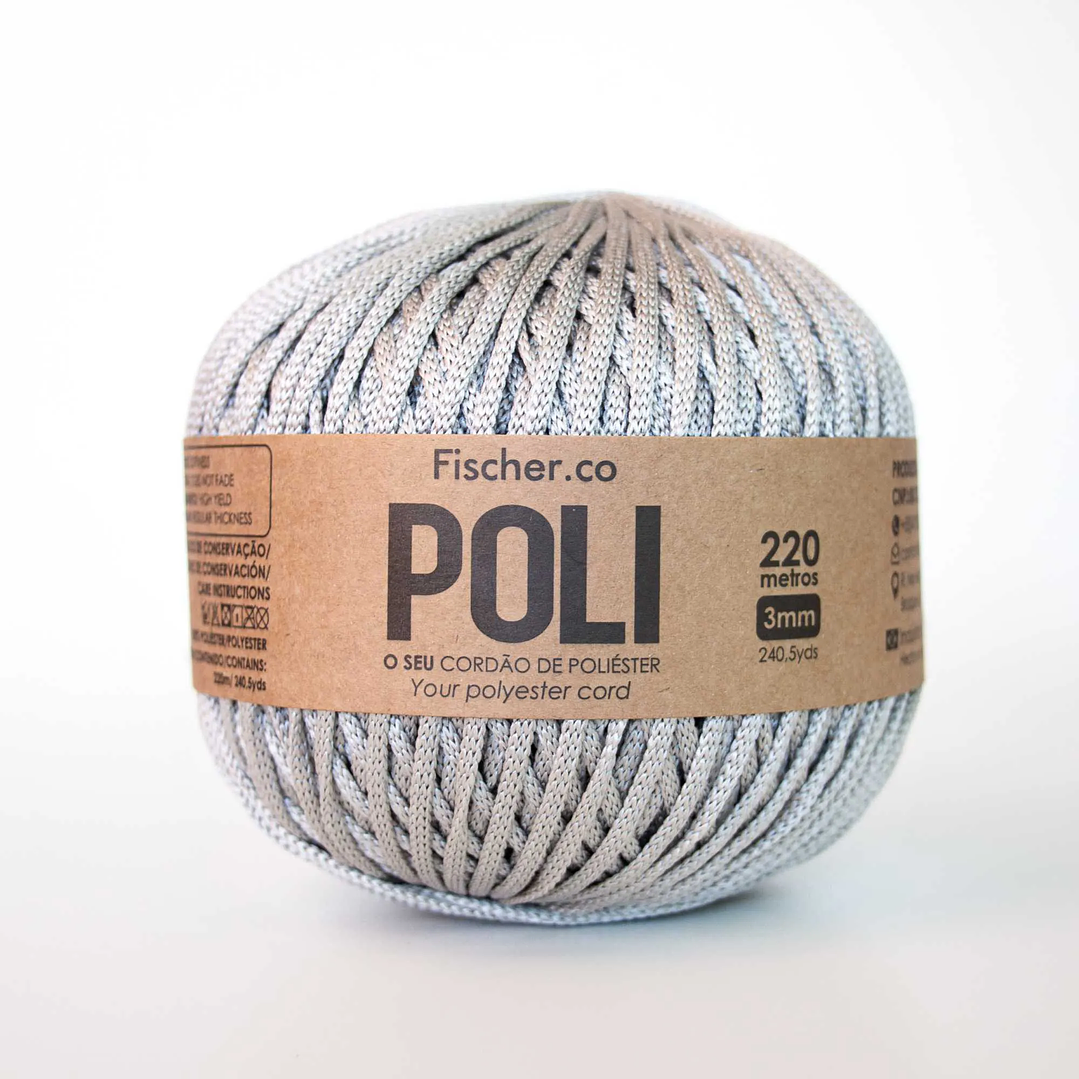   Fio POLI 3mm - 220metros - Platinado 1