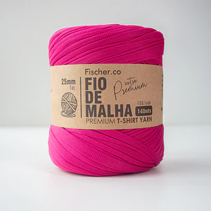 Fio de Malha Extra Premium 25mm - 140 metros - Fucsia - 82