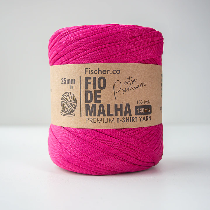Fio de Malha Extra Premium 25mm - 140 metros - Fucsia - 82 1