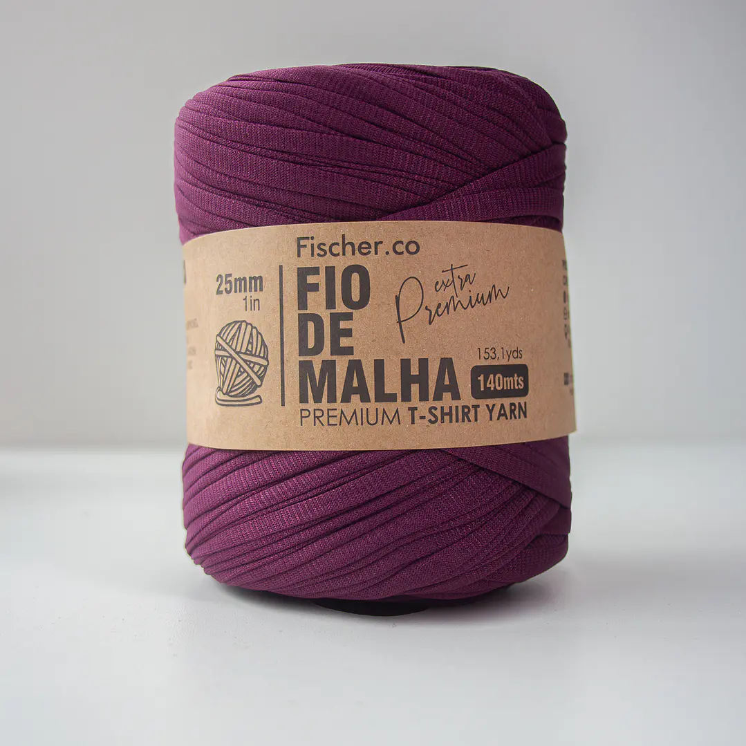 Fio de Malha Extra Premium 25mm - 140 metros - Berinjela - 30 1