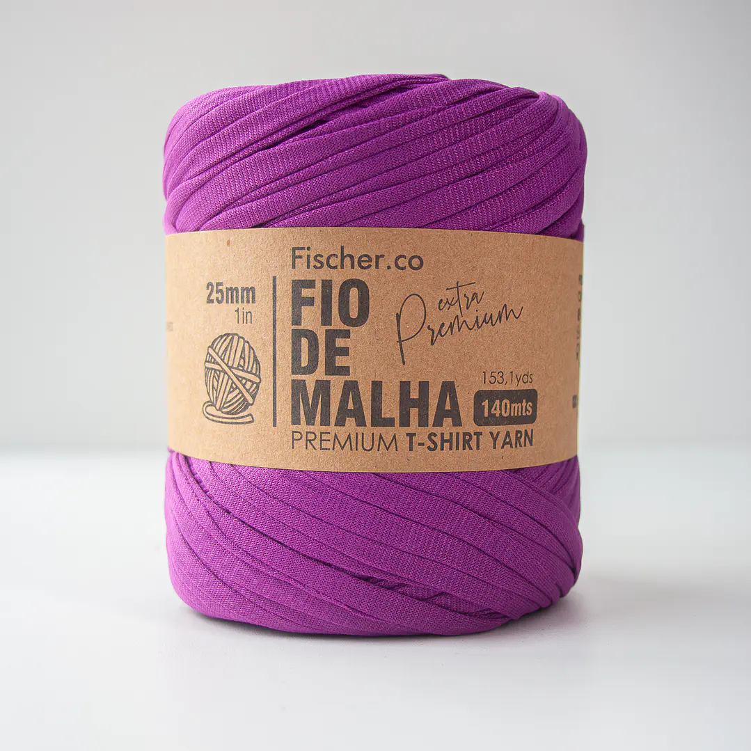 Fio de Malha Extra Premium 25mm - 140 metros - Púpura - 27 1