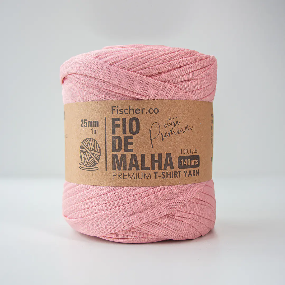 Fio de Malha Extra Premium 25mm - 140 metros - Rosê Antigo - 07 1