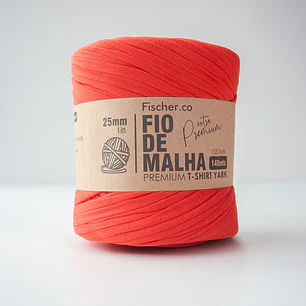 Fio de Malha Extra Premium 25mm - 140 metros - Vermelho - 23