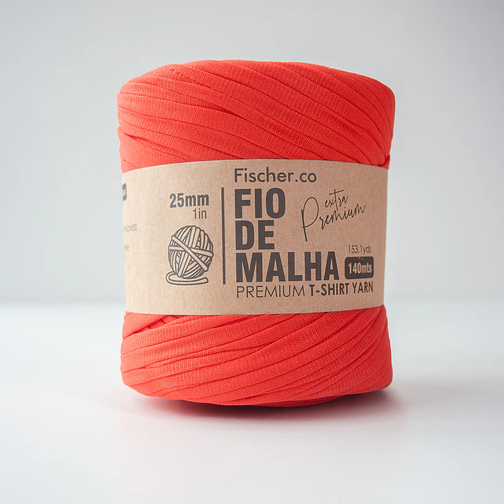 Fio de Malha Extra Premium 25mm - 140 metros - Vermelho - 23 1