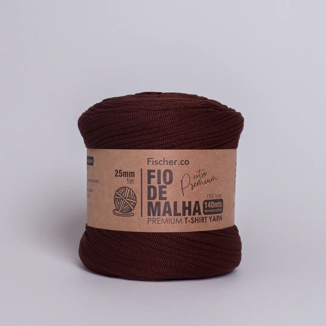Fio de Malha Extra Premium 25mm - 140 metros - Coffee Bean - 90 1