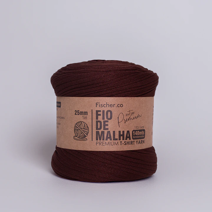Fio de Malha Extra Premium 25mm - 140 metros - Coffee Bean - 90 1