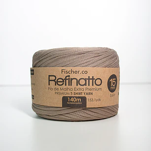 Refinatto - Fio de Malha Extra Premium 15mm - 140 metros - Greige - 1088