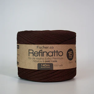 Refinatto - Fio de Malha Extra Premium 15mm - 140 metros - Coffee Bean - 1090