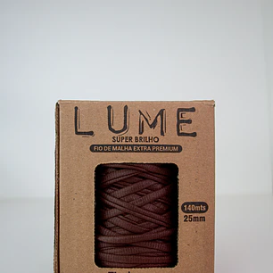 LUME - Fio de Malha Extra Premium Super Brilho 140 metros - Coffee Bean - 190