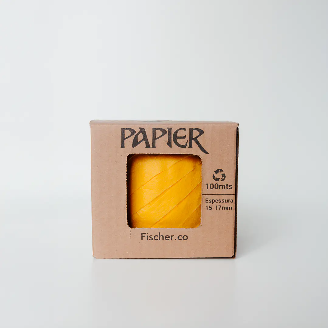Fio Papier - Fio 100% Poliéster 15-17mm - 100 metros - Solar - 563 1