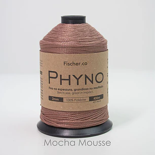 Phyno 2mm - Cordão 100% Poliéster - 400m - Mocha Mousse - 10006