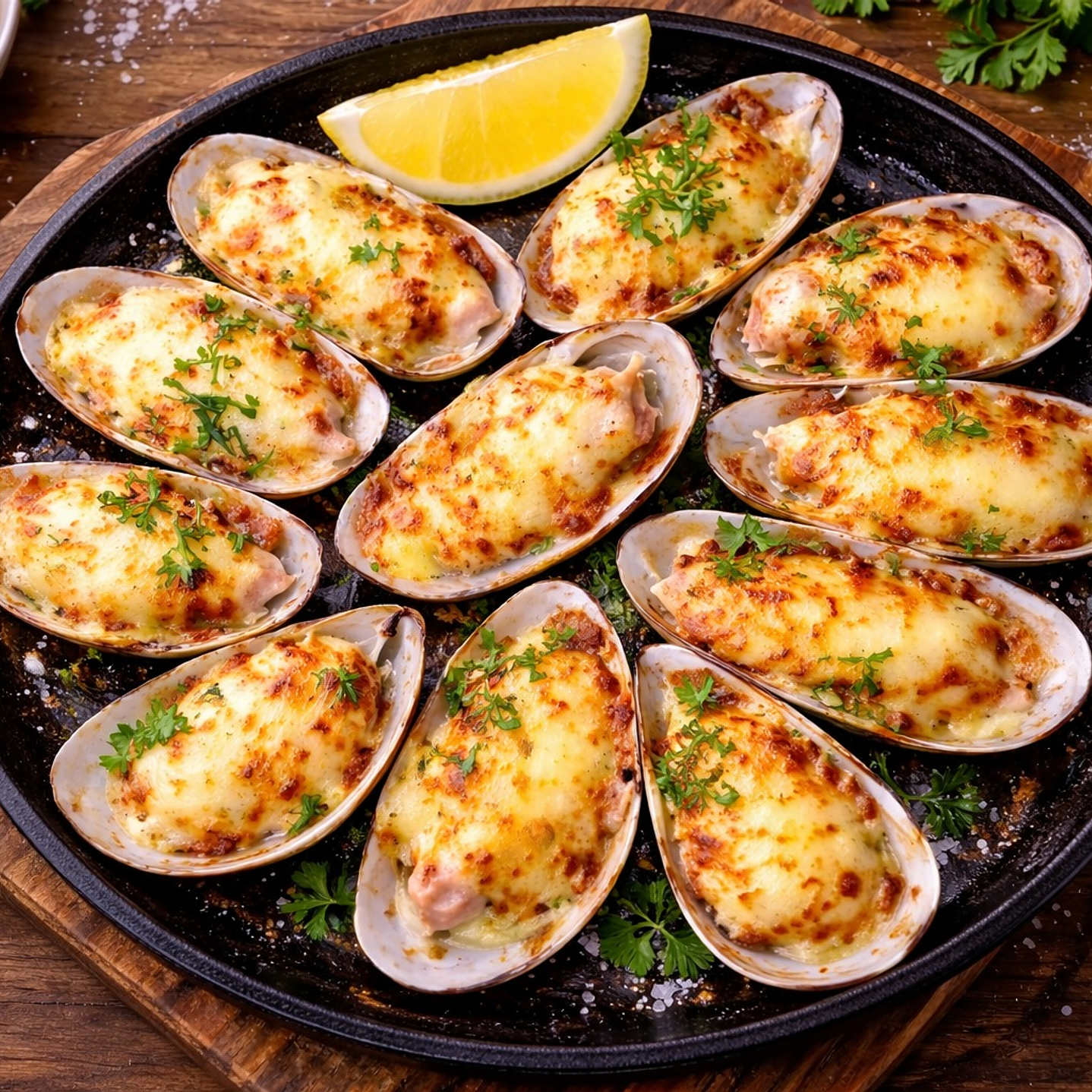 MACHAS A LA PARMESANA BANDEJA