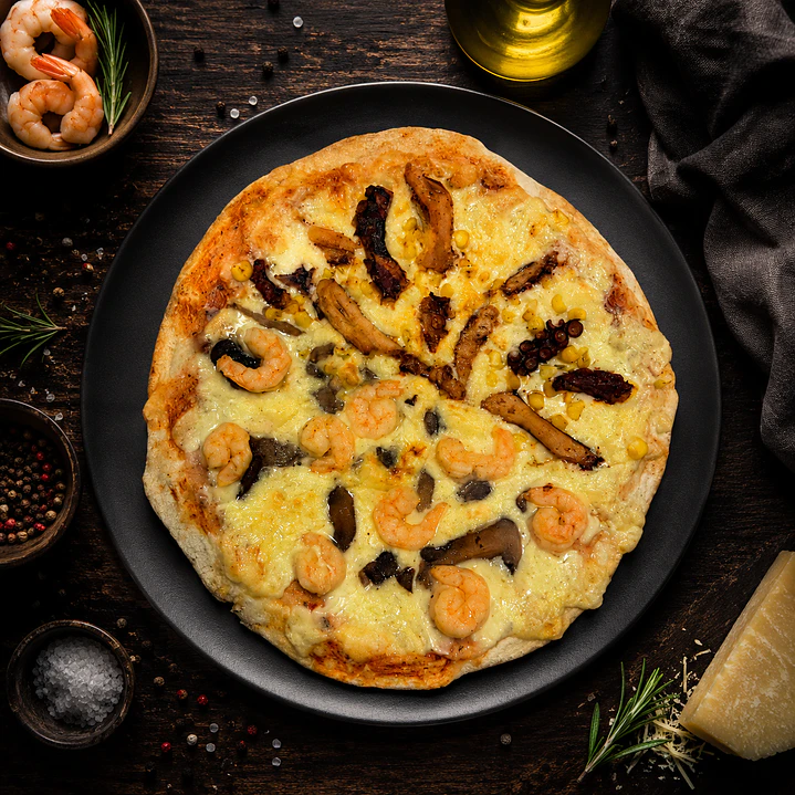 PIZZA PULPO CAMARÓN MEDIANA 30 CM 2