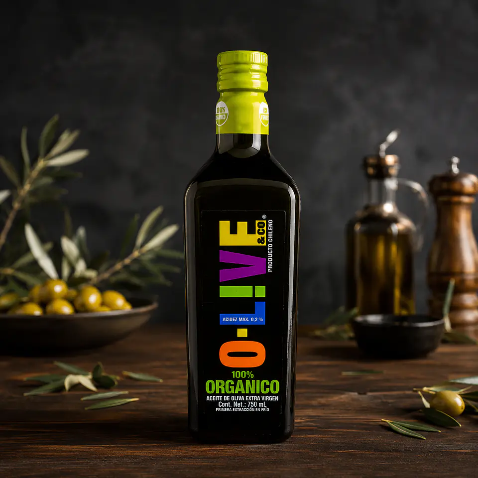 ACEITE DE OLIVA EXTRA VIRGEN ORGÁNICO 750 ML O-LIVE 1