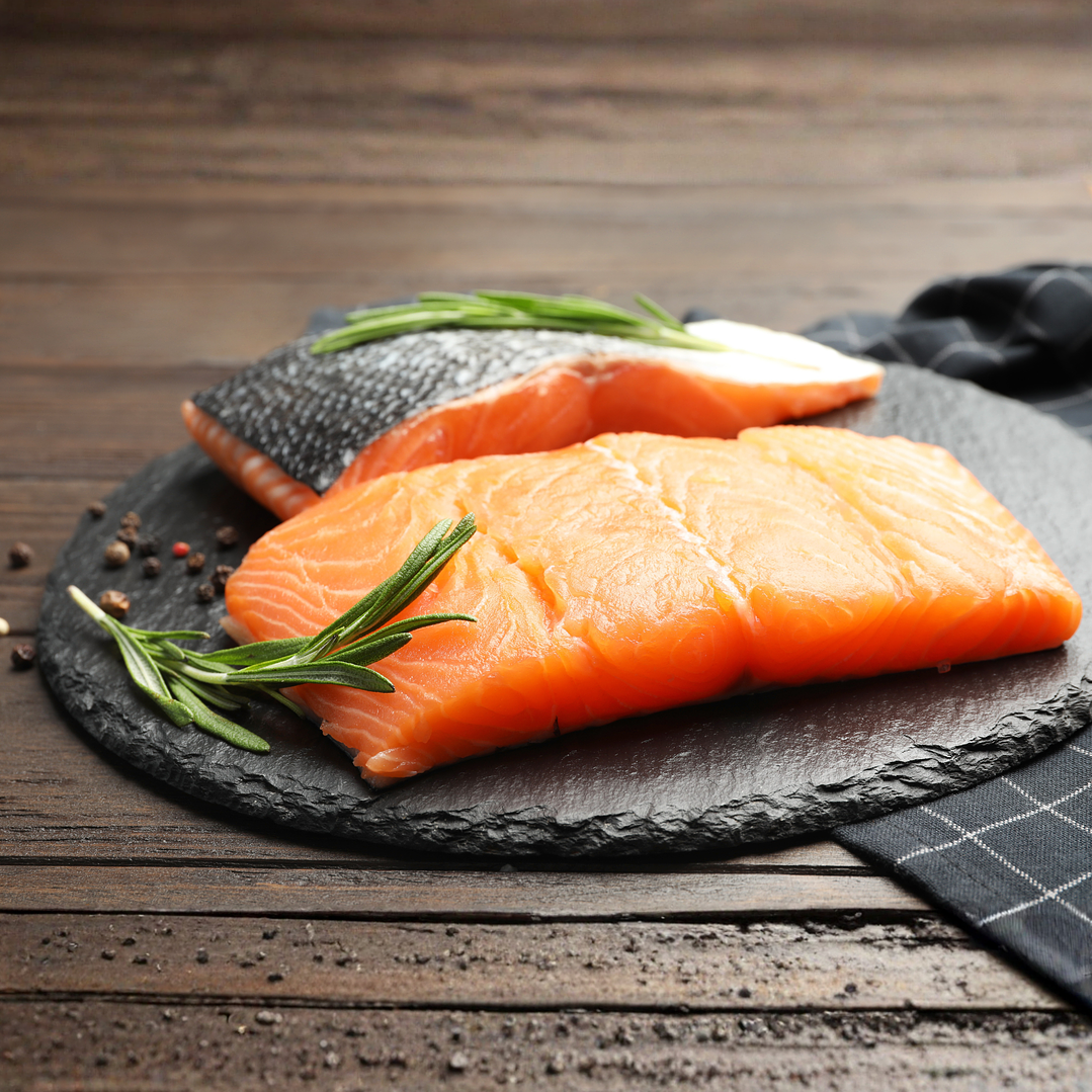 Porciones de Salmón con Piel, 400 grs - Producto Fresco ATM 1