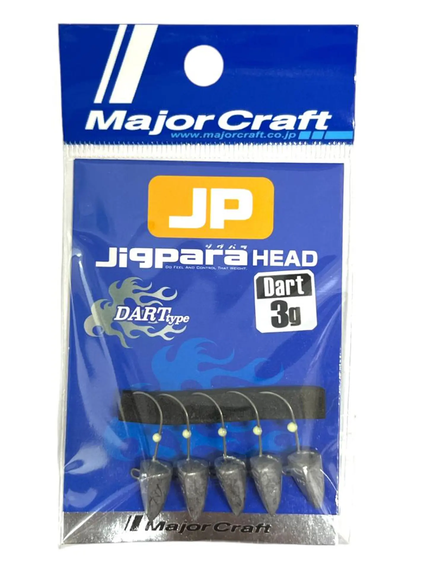 MajorCraft JigHead Dart 2.0g - 2.5g - 3.0g / 5 pcs 1