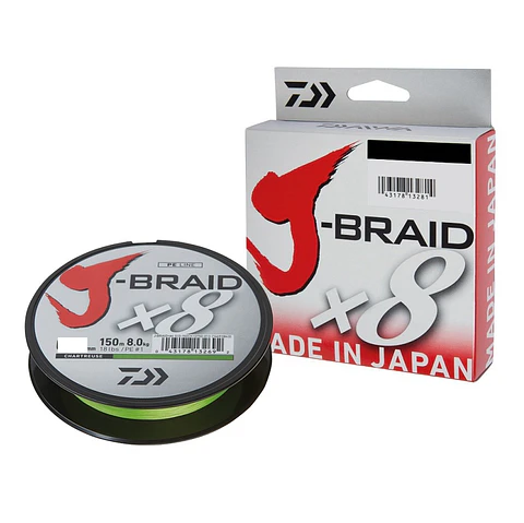 Multifilamento Daiwa J-Braid X8 0.15 Dark Green 300mts