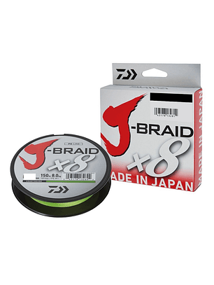 Multifilamento Daiwa J-Braid X8 0.19 Dark Green 300mts