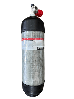 SCUBA APOLO 6.8 ltrs Fibra de Carbono con DIN con Manómetro