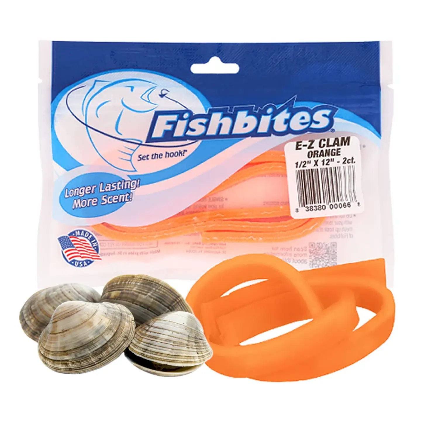 FishBites E-Z Clam Long Lasting Orange ESENCIA DE ALMEJA 1