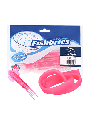 FishBites E-Z Squid Long Lasting Pink Esencia de Calamar