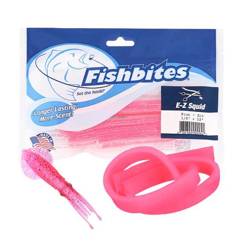 FishBites E-Z Squid Long Lasting Pink Esencia de Calamar