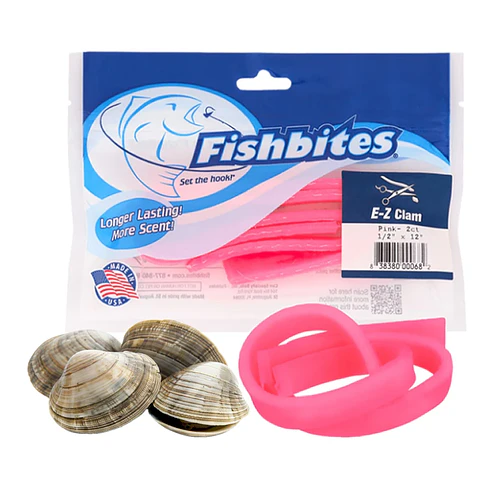 FishBites E-Z Clam Long Lasting Pink ESENCIA DE ALMEJA