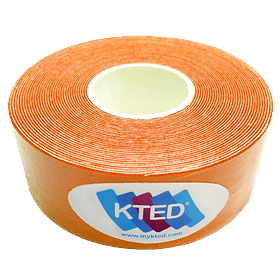 Kinesiotape KTED (fisiotape) 2.5 cm x 5mt - Naranja