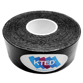 Kinesiotape KTED (fisiotape) 2.5 cm x 5mt - Negro