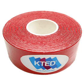 Kinesiotape KTED (fisiotape) 2.5 cm x 5mt - Rojo