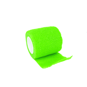 Vendaje Elástico Flexible Cohesivo 5cm X 4,5 Mtrs - Verde Fluorescente