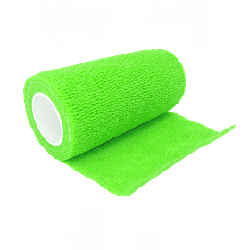 Vendaje Elástico Flexible Cohesivo 10cm X 4,5 Mtrs - Verde Fluorescente