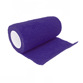 Vendaje Elástico Flexible Cohesivo 10cm X 4,5 Mtrs - Violeta Oscuro 