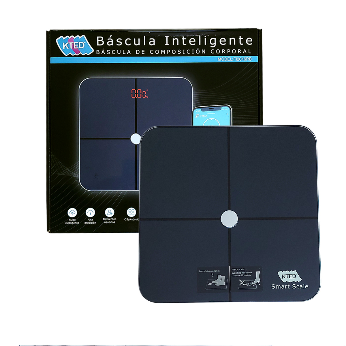 INEVIFIT Báscula inteligente de grasa corporal, analizador digital de  composición corporal de baño Bluetooth de alta precisión, mide peso, grasa