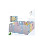 Corral De Plástico Bebés Playpen Mul-c Plegable 12+2 Paneles 3