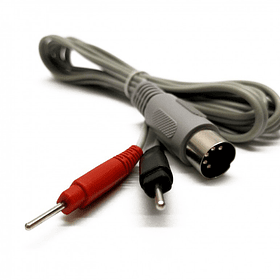 Cable Gris conector 5 pines, 2 salidas tipo aguja para Tens Ems