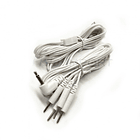 cables Jack 2.5 mm 4 salidas tipo aguja para Tens Ems 3