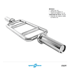 Barra Romana para Pesas Tipo Ribwork Semiprofesional 52MM 2