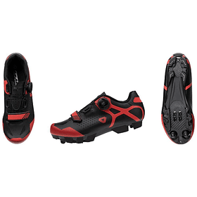 Zapatillas Ciclismo MTB Target GW - Negro-Rojo